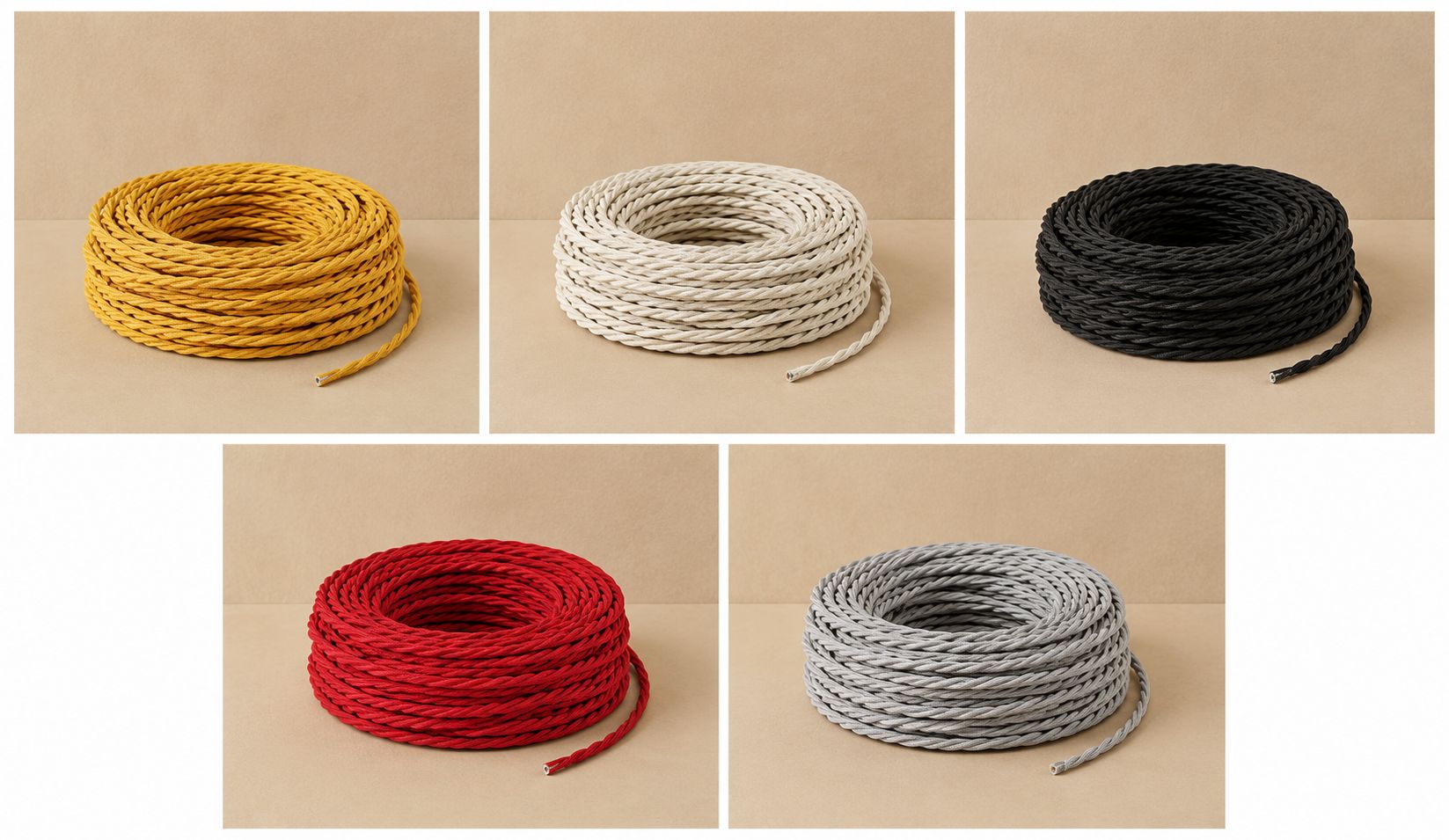 TWISTED fabric cable